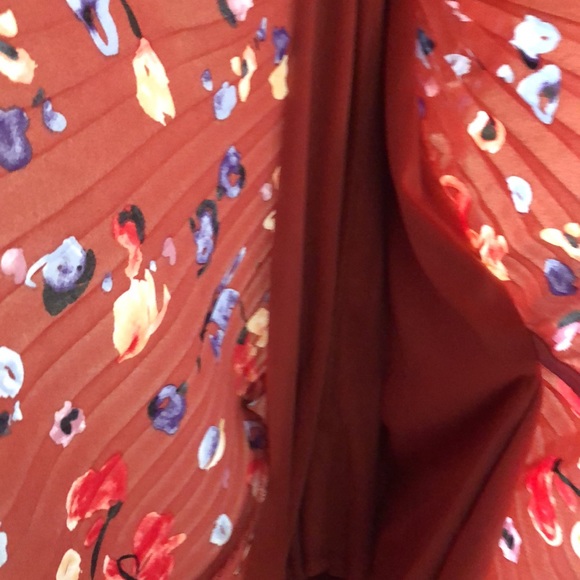 Evolutionary Apparel || NWOT || Floral Summer Belt Tie Pleated Midi … - Picture 7 of 10